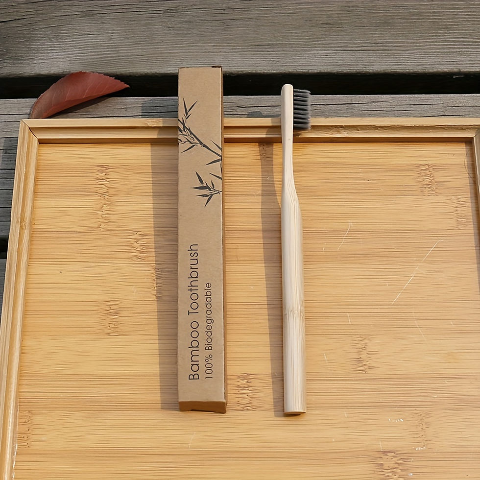 Thumbnail: 4-Pack Bamboo Toothbrushes with Extra Soft Bristles