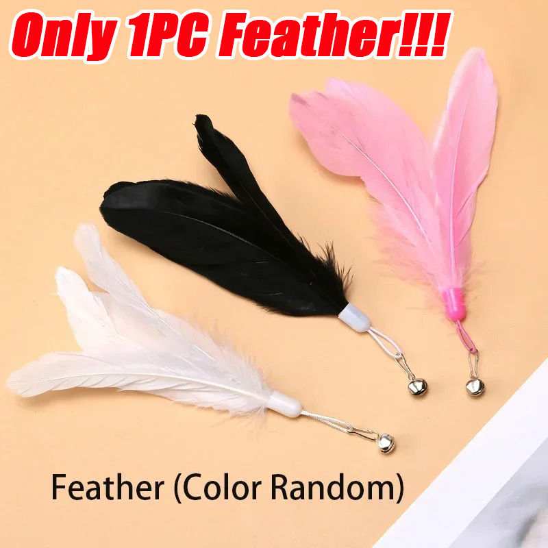 Thumbnail: Suction Cup Cat Teaser Pole with Feather and Bell