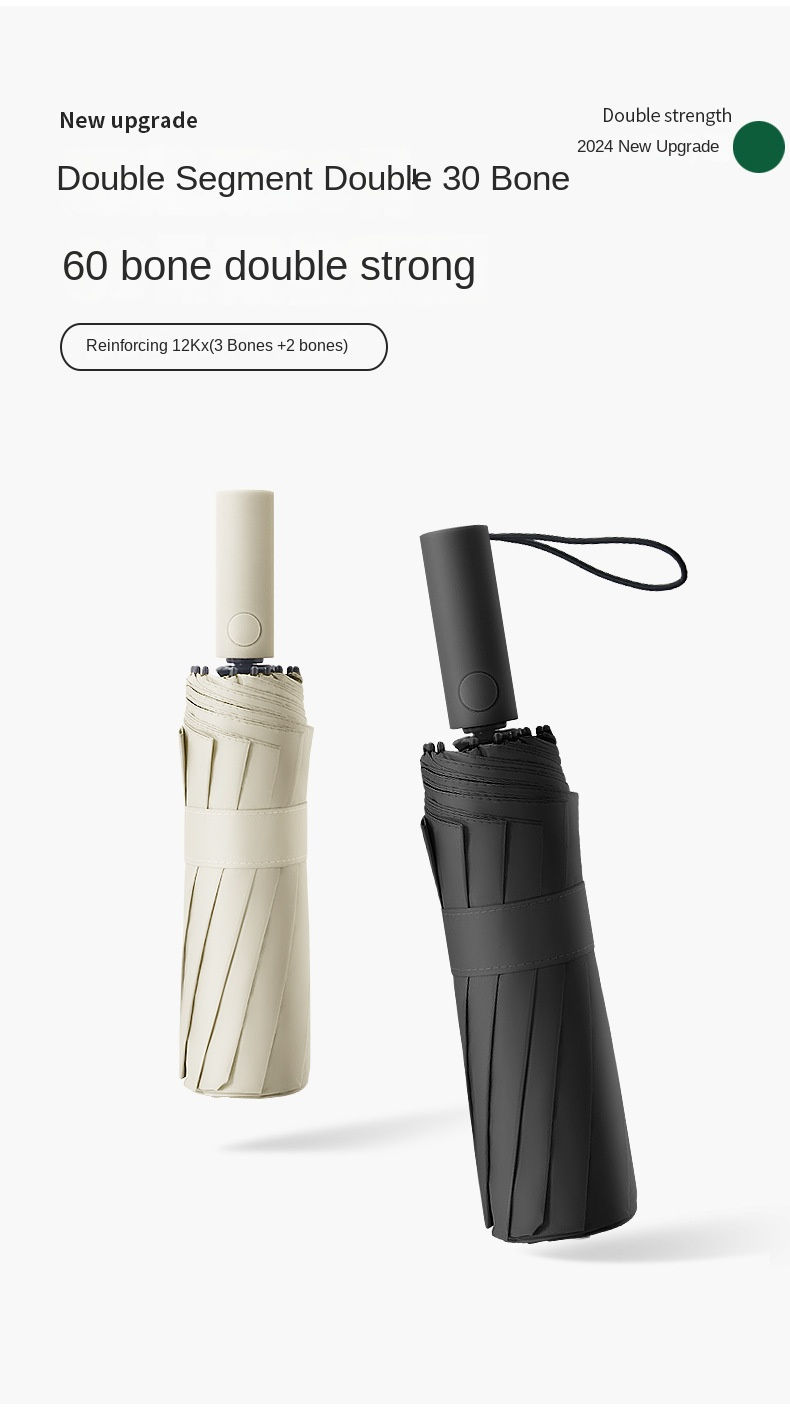 Thumbnail: Reinforced 24-Bone Wind-Resistant Business Umbrella