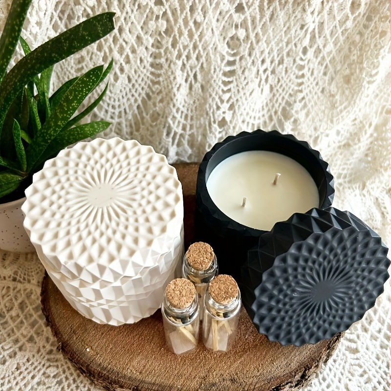 Thumbnail: Ripple Candle Cup and Jar Silicone Casting Mould