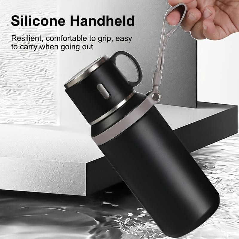 Thumbnail: 600ml Stainless Steel Travel Thermal Mug and Coffee Cup