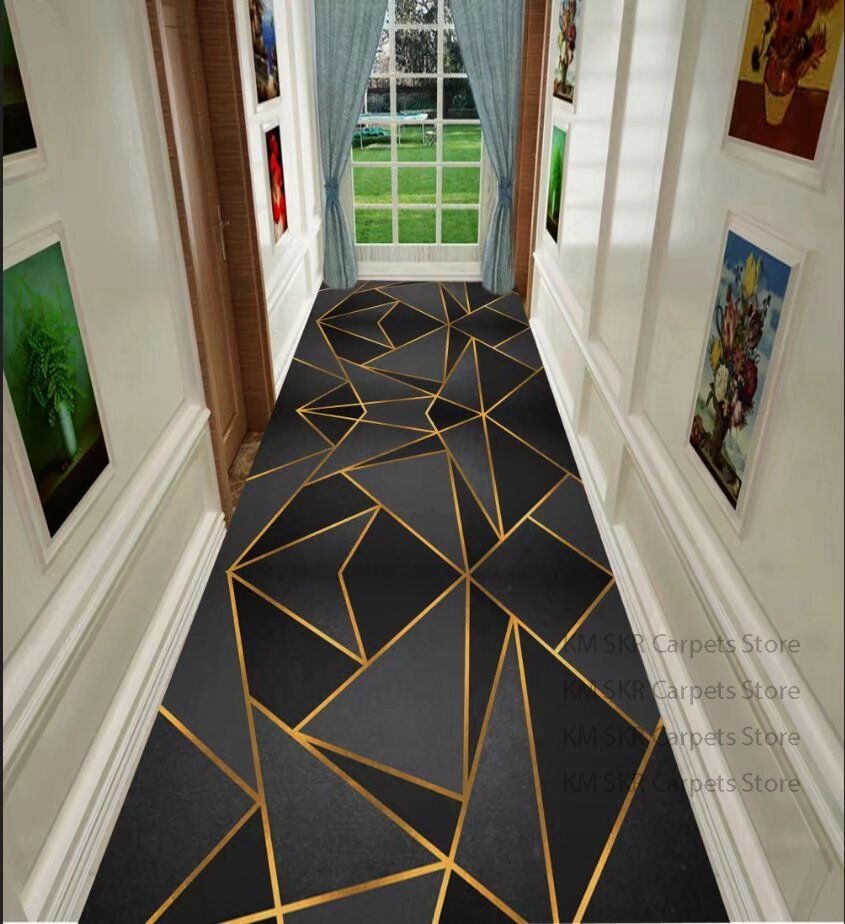 Thumbnail: Geometric Long Hallway Corridor Runner Rug