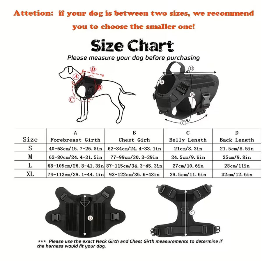 Thumbnail: Tactical Dog Harness and Leash Set