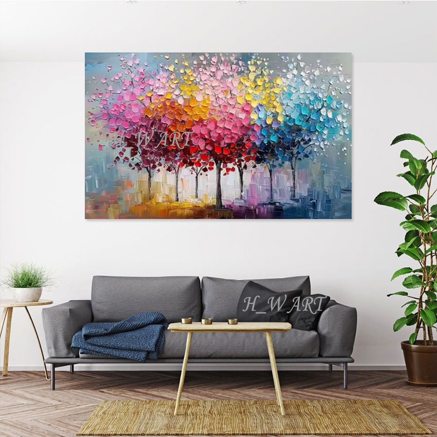 Abstract Tree Scenery Canvas Art Wall