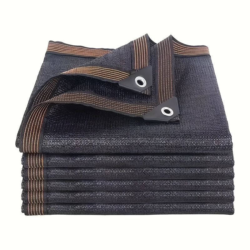 Thumbnail: Black Shade Cloth Sunblock Mesh Cover with Grommets