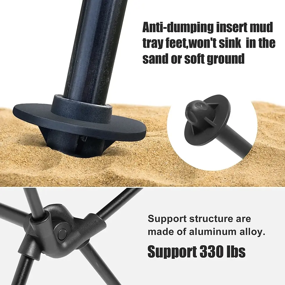 Thumbnail: Westtune Portable Folding Camping Chair with Headrest