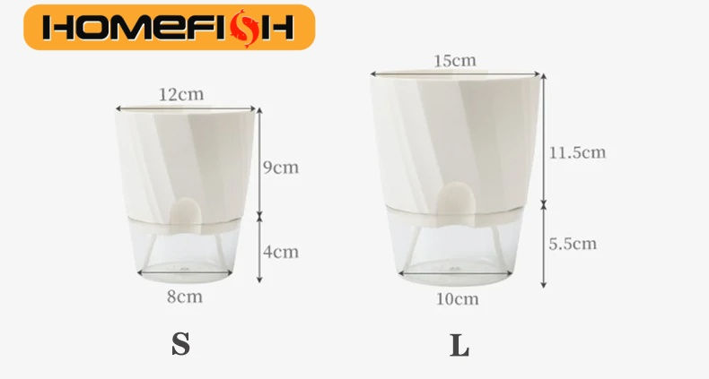 Thumbnail: Transparent Self-Watering Hydroponic Flower Pot