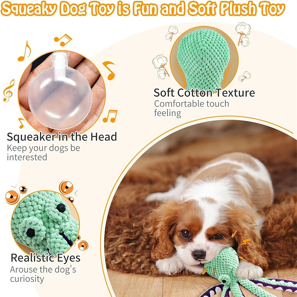 Thumbnail: Octopus Interactive Scented Plush Dog Chew Toy
