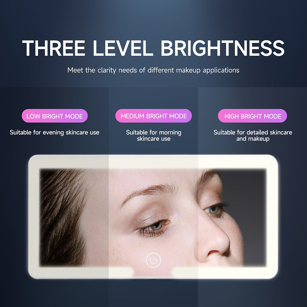 Thumbnail: Rechargeable LED Sun Visor Car Makeup Mirror