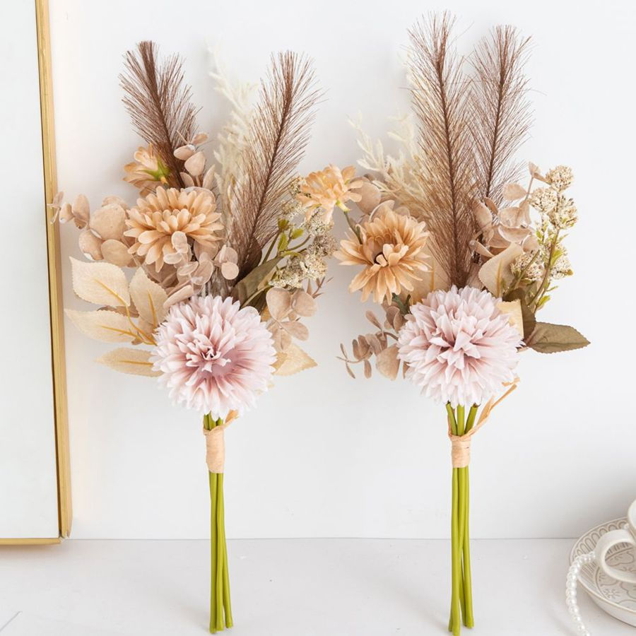 Thumbnail: Artificial Silk Flower Bouquet for Weddings and Home Decor