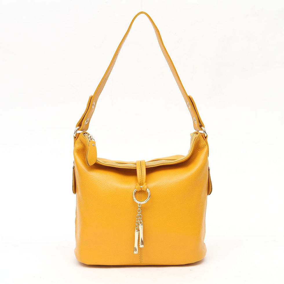 Thumbnail: Zency Elegant Red Genuine Leather Hobo Handbag