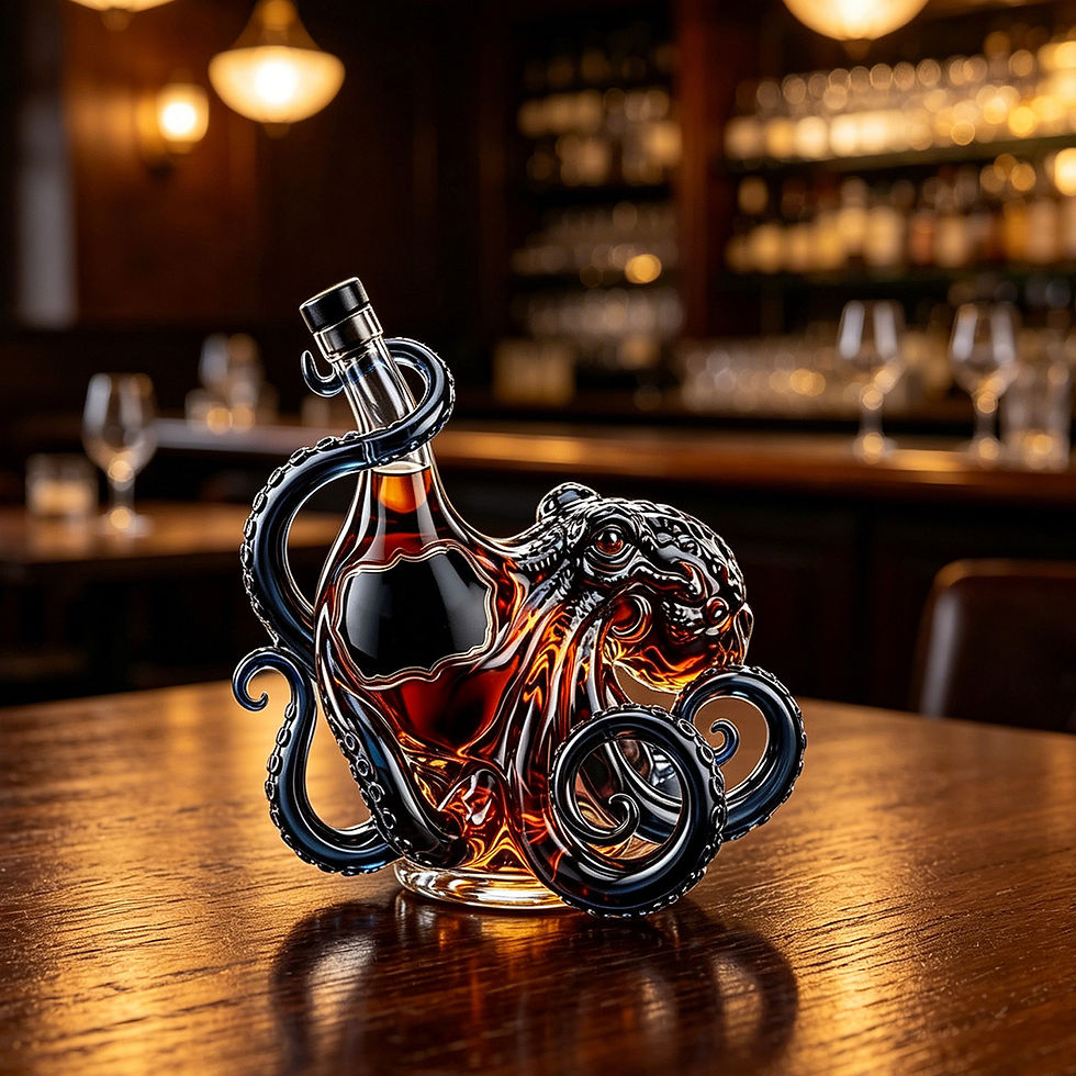 Thumbnail: Artistic Octopus Shaped Glass Decanter 350ml