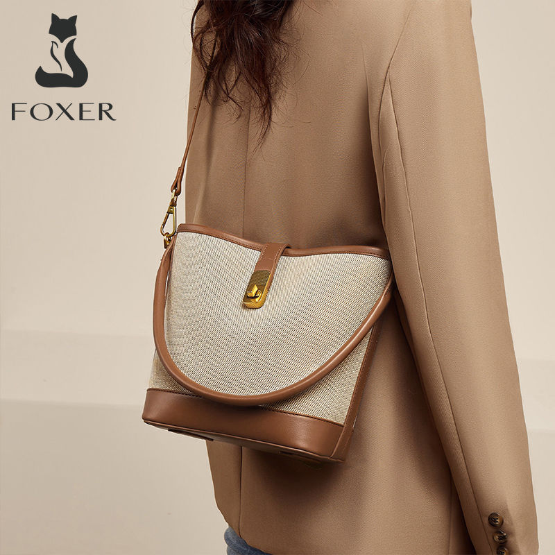 Thumbnail: FOXER Women's Casual Bucket Shoulder Bag