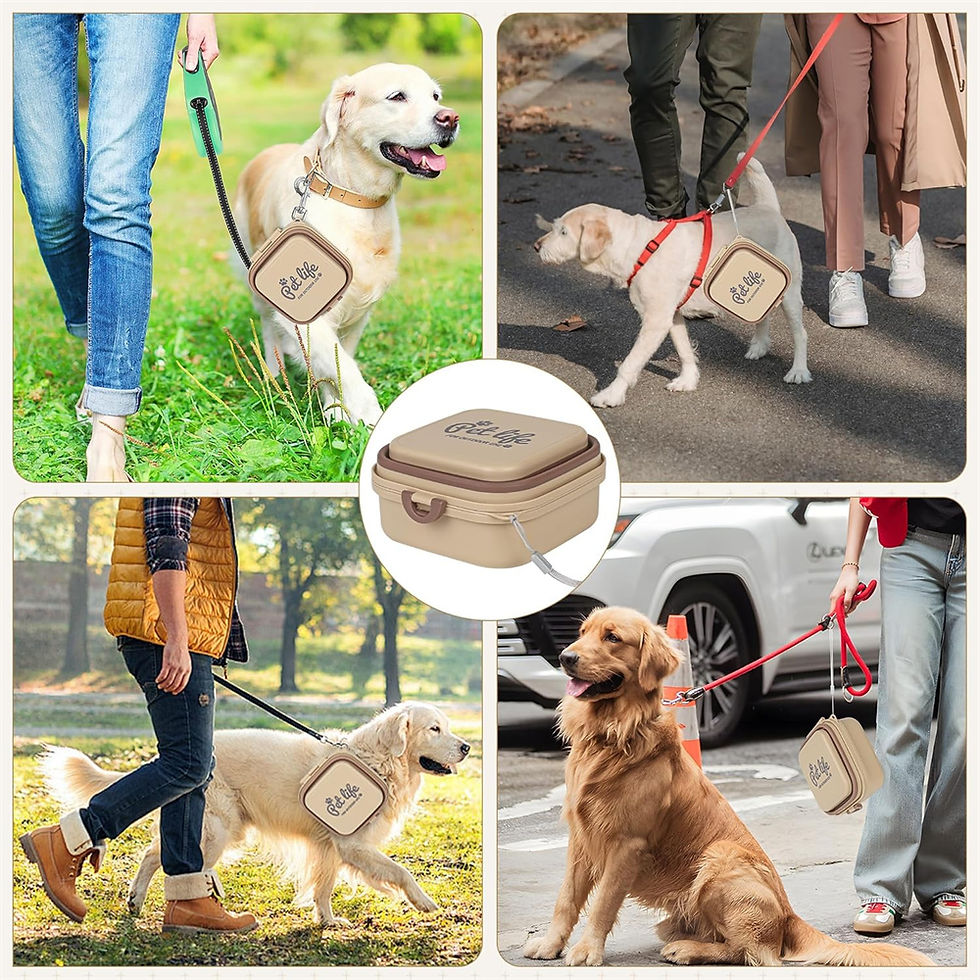 Thumbnail: Portable 2-in-1 Travel Dog Bowl and Feeder