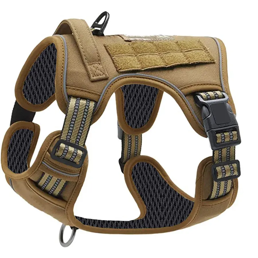 Thumbnail: Military Tactical No-Pull Large Dog Harness with Reflective Straps