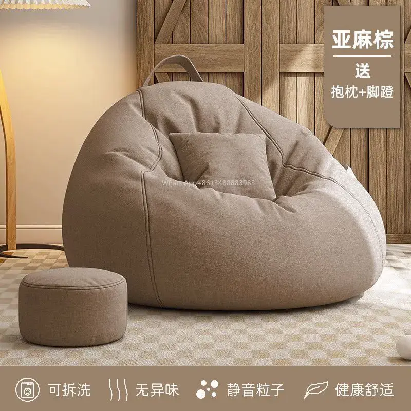 Thumbnail: Modern Linen Bean Bag Lazy Sofa