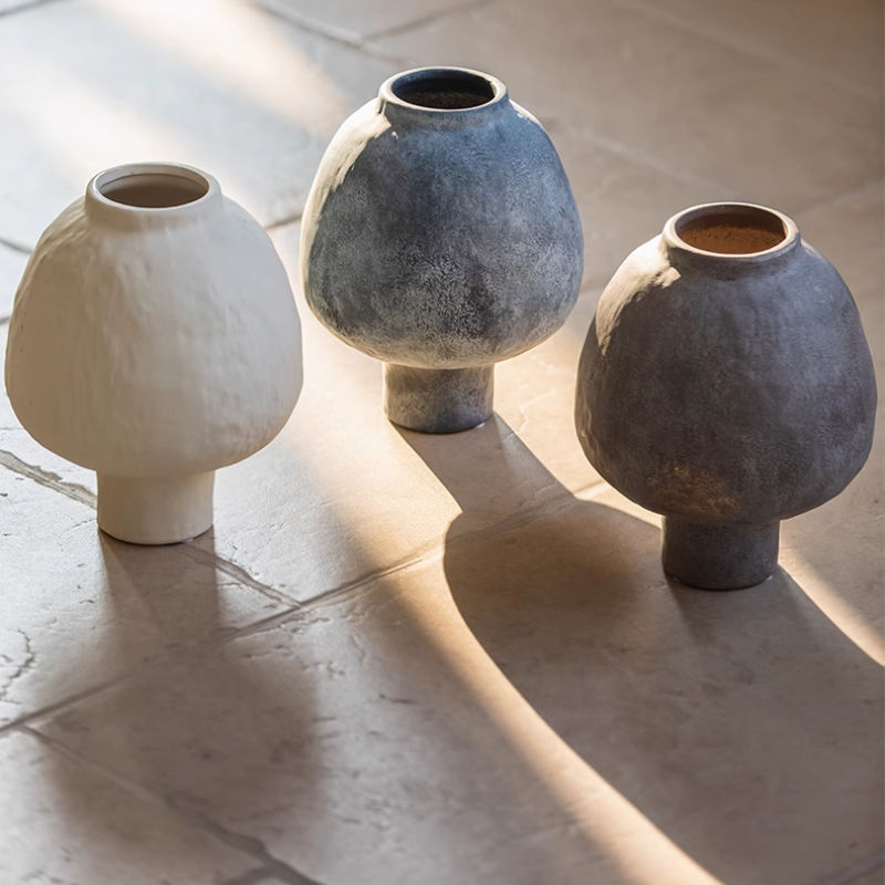 Thumbnail: Retro Coarse Clay Ceramic Tabletop Vase