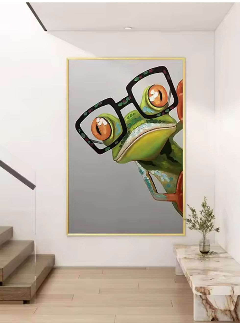 Thumbnail: Modern Abstract Thick Texture Handmade Canvas Wall Art