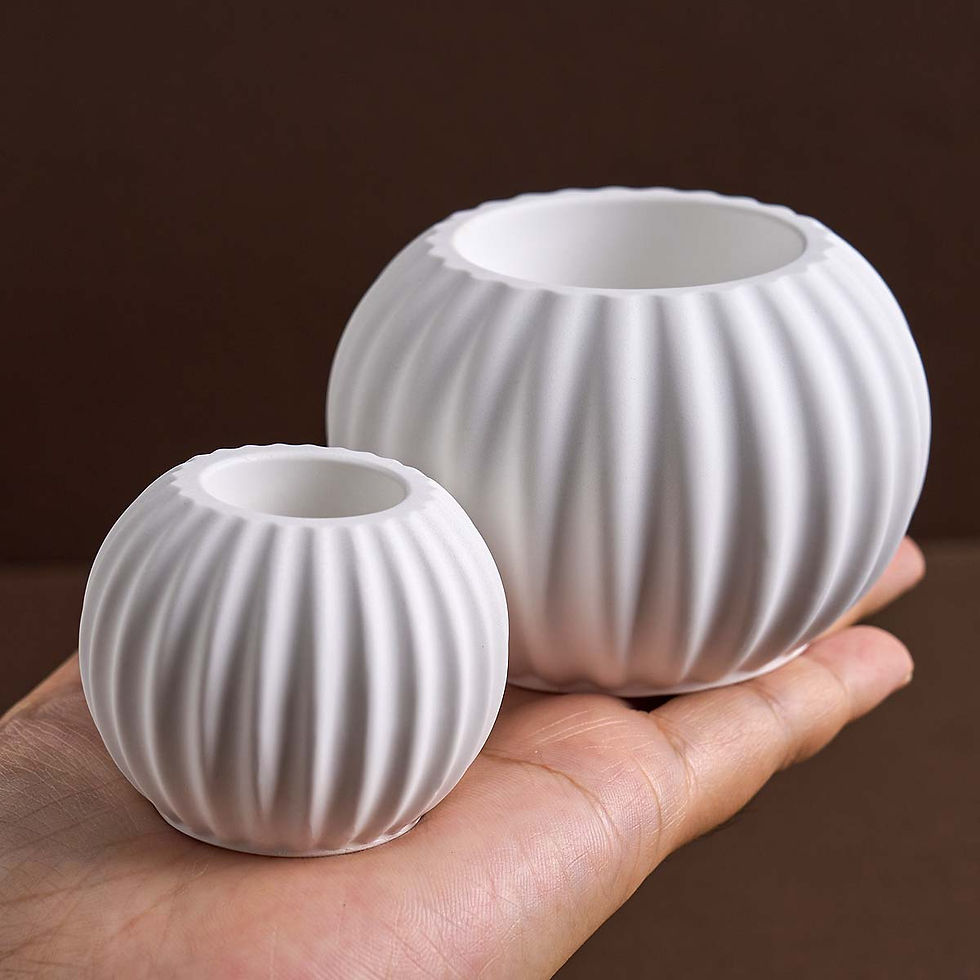 Thumbnail: Stripe Candle Cup and Flowerpot Silicone Mould