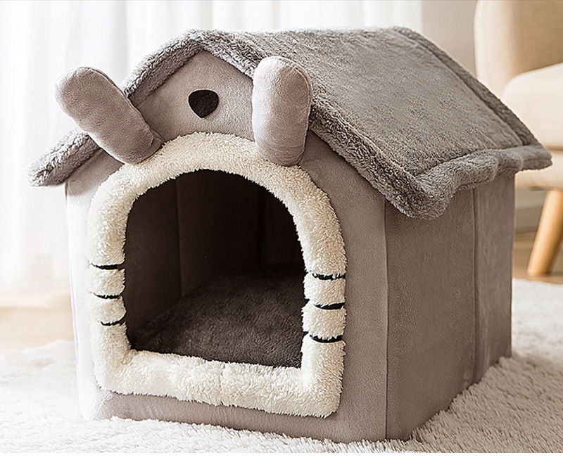 Thumbnail: Indoor Soft Comfortable Puppy House and Removable Dog Bed