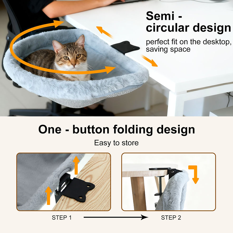 Thumbnail: Foldable Sunken Cat Desk Bed