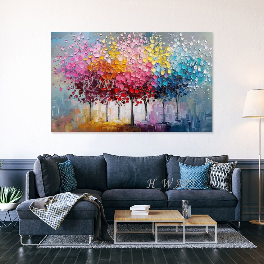 Thumbnail: Abstract Tree Scenery Canvas Art Wall