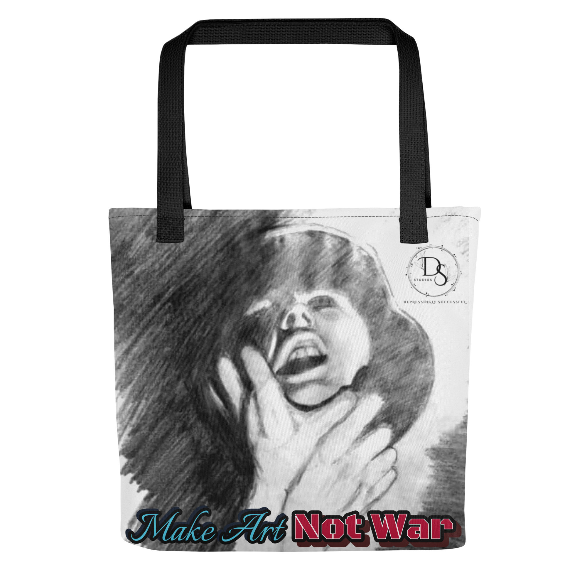 "Make Art Not War" Tote Bag