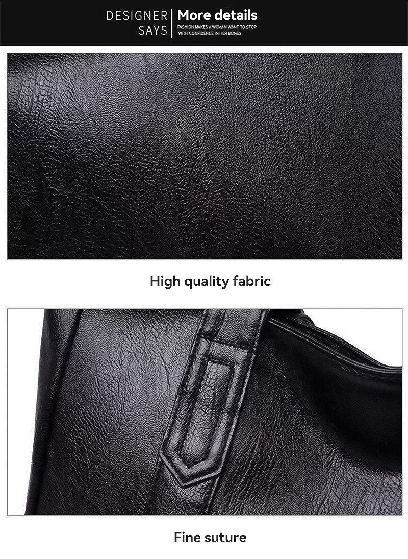 Thumbnail: Vintage Structured Tote Bag – Large Capacity Elegant Everyday Handbag