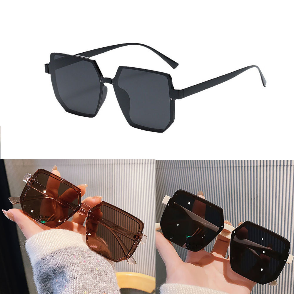 Oversized Vintage Square Sunglasses – Retro Fashion Eyewear for Women & Men