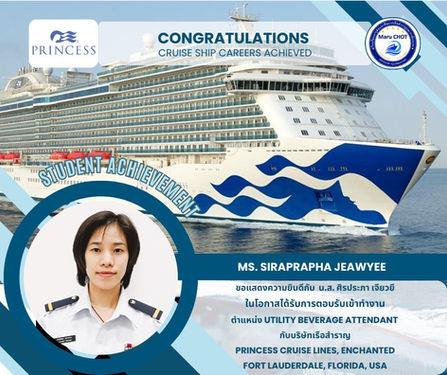 Congratulations in getting your Cruise Ship Job on Princess Cruise Line!