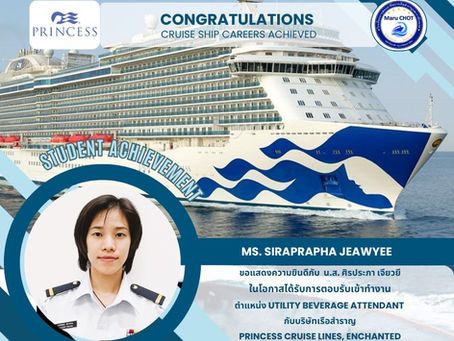 Congratulations in getting your Cruise Ship Job on Princess Cruise Line!