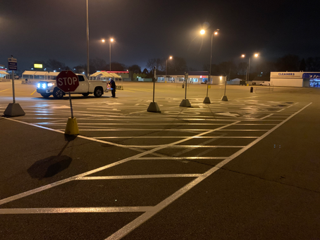 Calabasas Parking Lot Painting