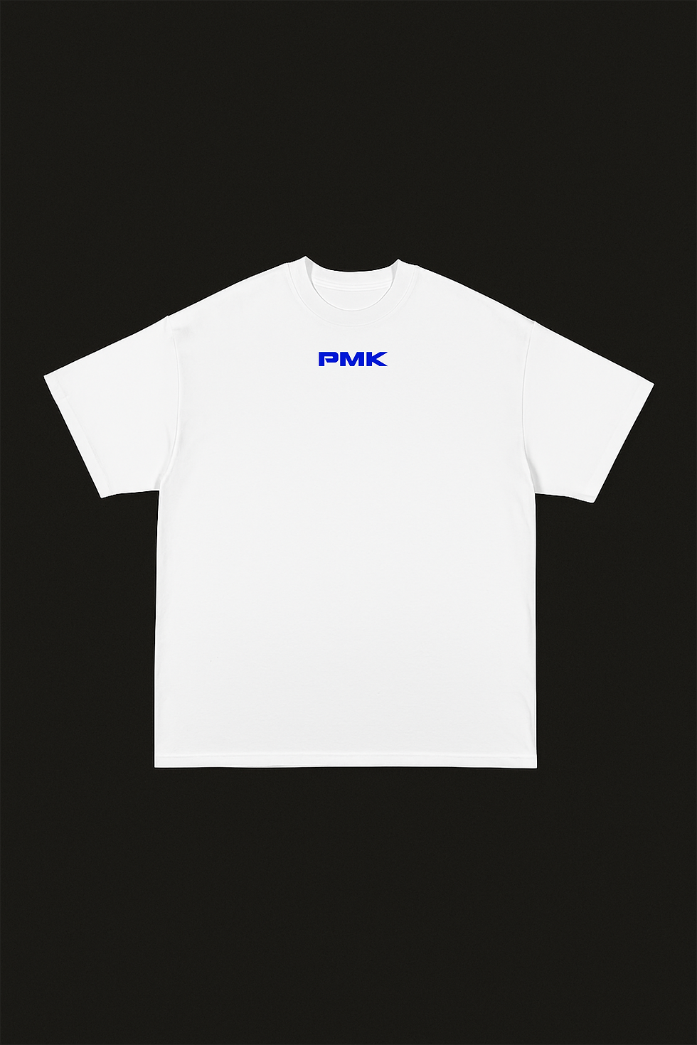 PMK BASICS White & Blue Oversize Tee