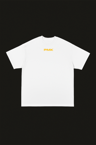 PMK BASICS White & Yellow Oversize Tee | PMK WEAR