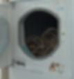 Jute rope inside of a tumble dryer.
