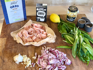 🌿 Creamy Wild Garlic Chicken Orzo (Gluten-Free, Dairy-Free)