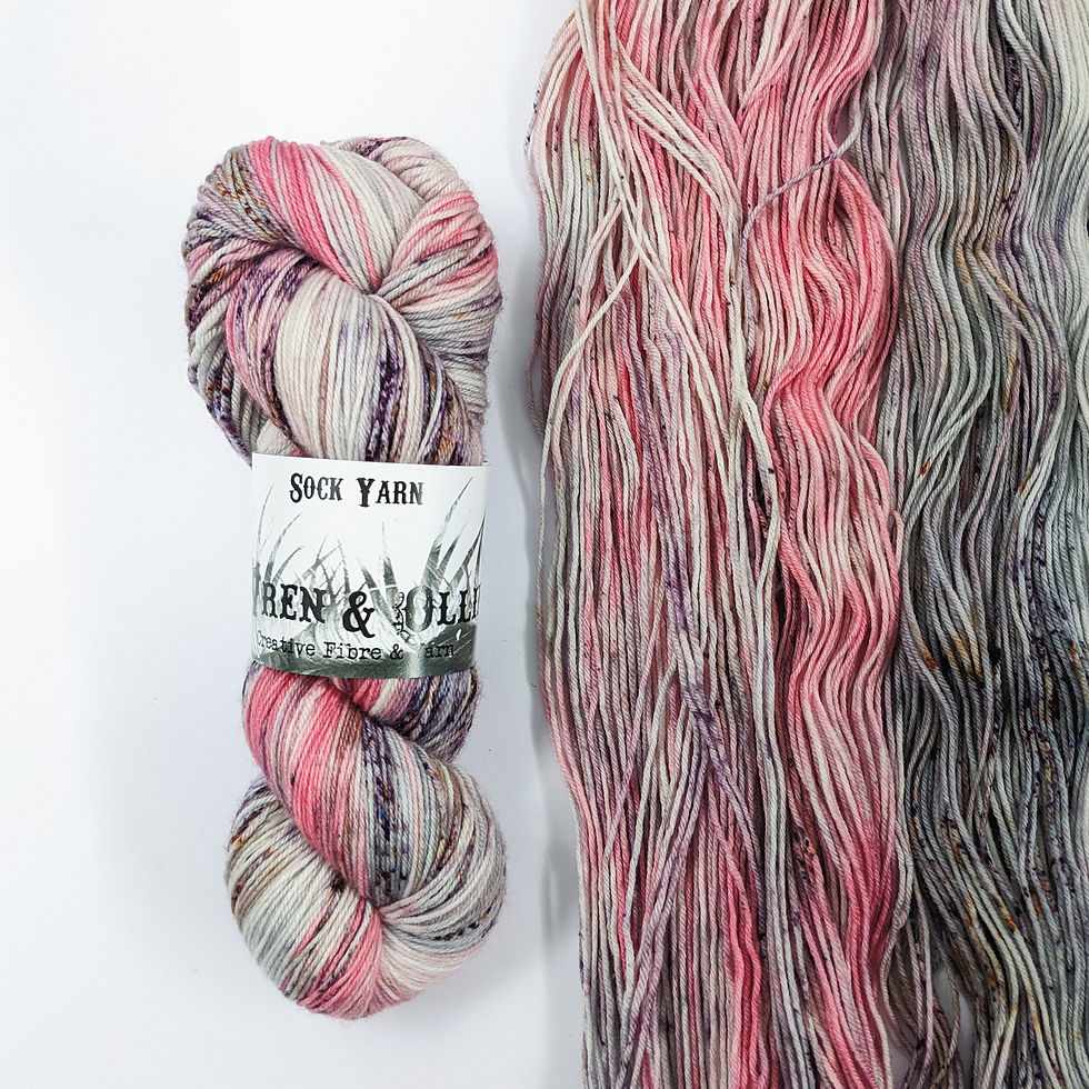 Sock Yarn: Salt & Pepper