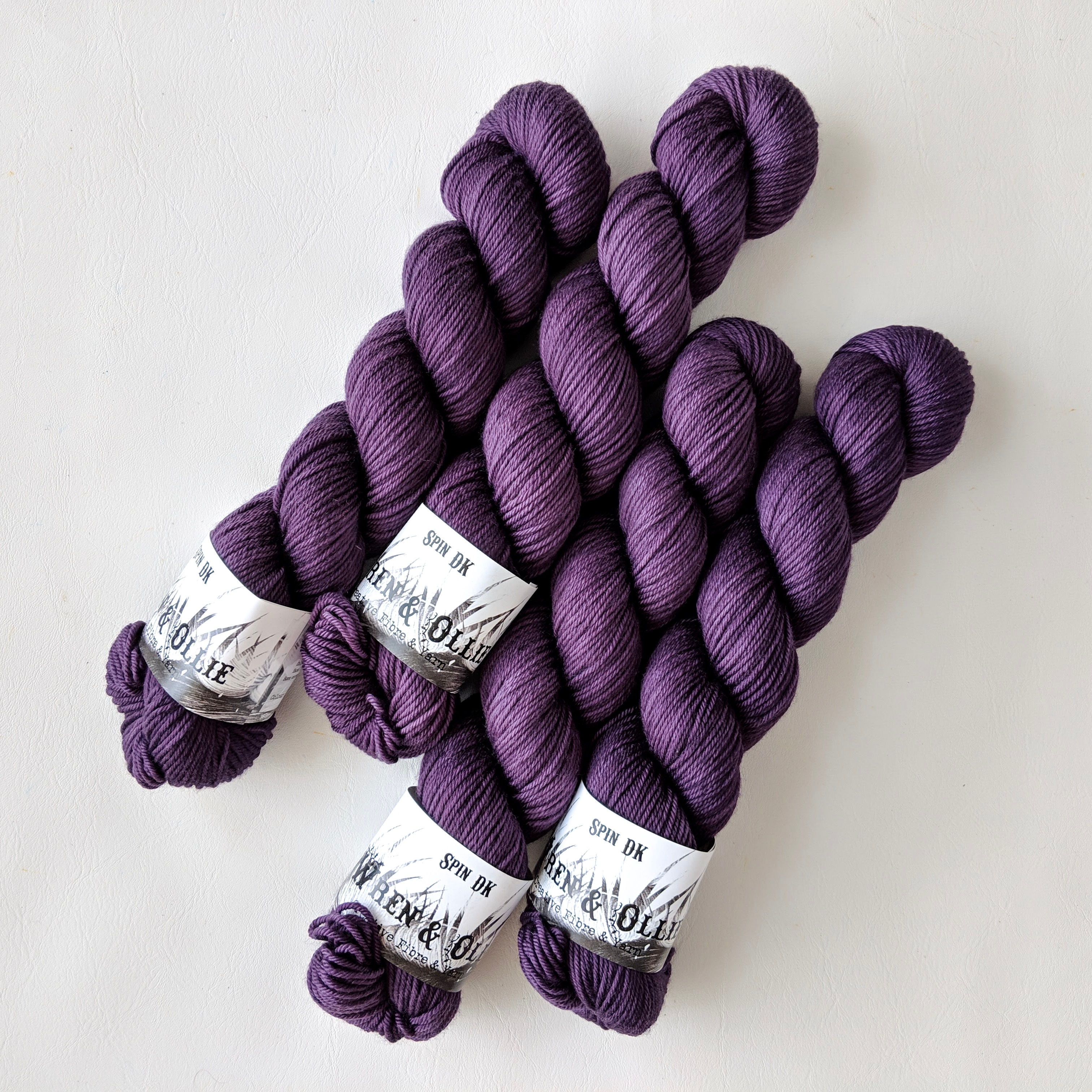 Hand dyed Yarn Online Spin DK Damson - Wren & Ollie