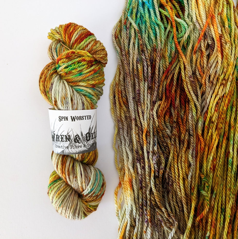 Hand dyed Yarn Spin Worsted Harvest - Wren & Ollie