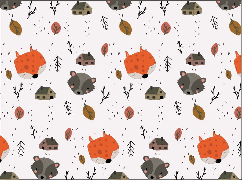 Fall Forest Friends Pattern 1