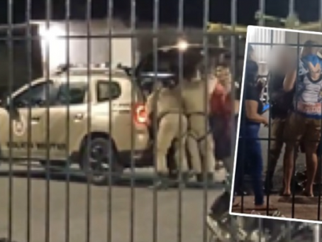 Homem é preso após tentar agredir policial militar durante abordagem em Lauro de Freitas