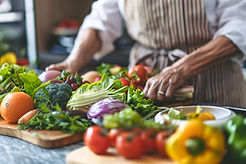 Senior Lady with Fresh Vegetables
