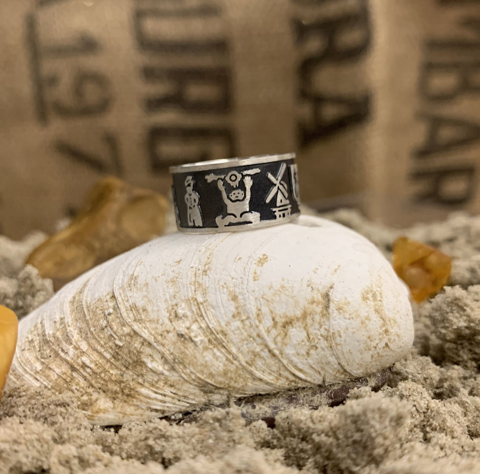 Thumbnail: Fanø-Ring 2021, silver-oxidized, price incl.VAT.