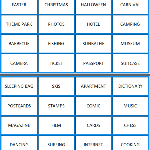 Codenames Fun English Printable Games Codenames Fun English Printable Games