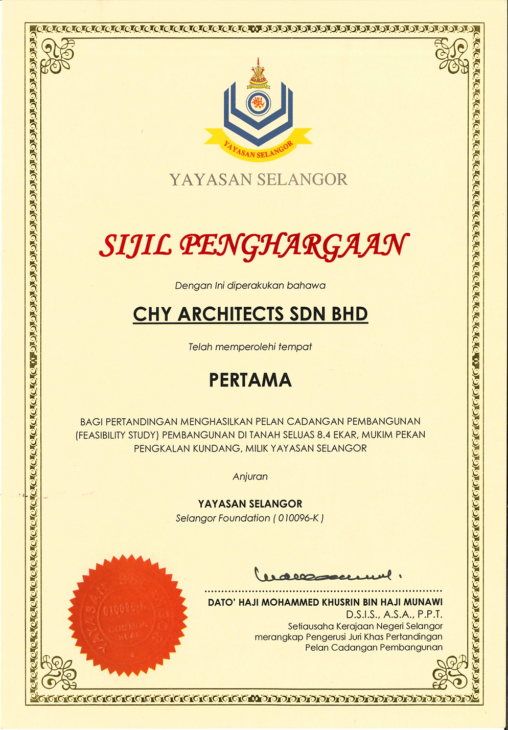 Awards Chyarchitects