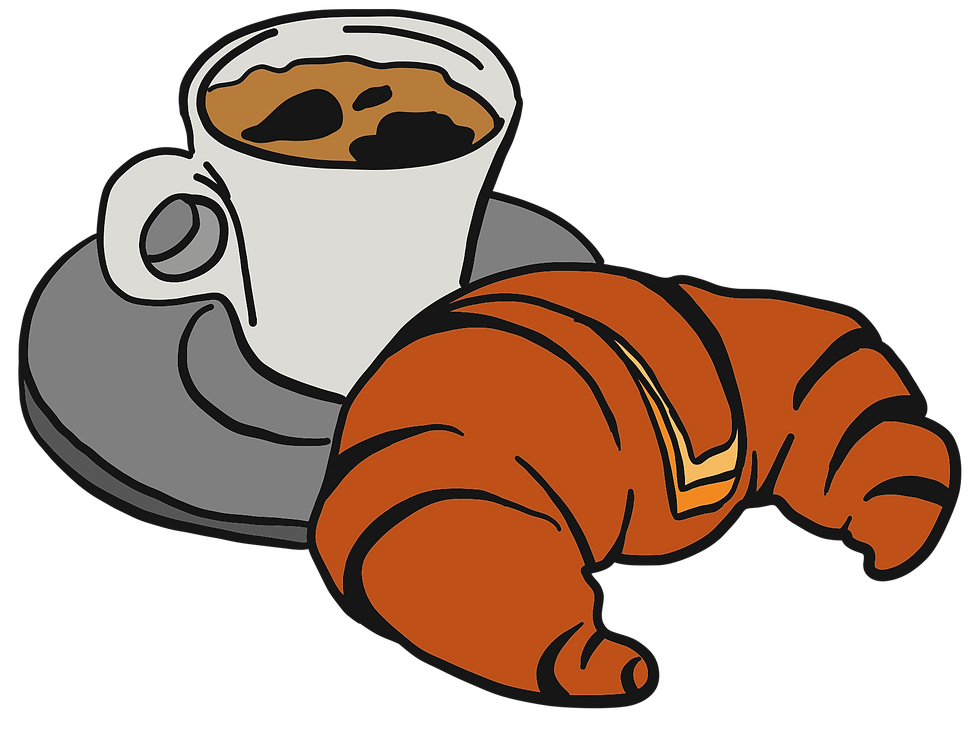 Un café et un croissant