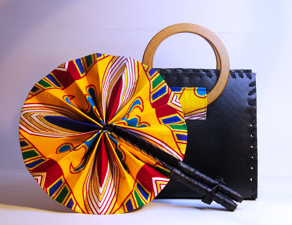 Thumbnail: Hand Fan - Modern Kente
