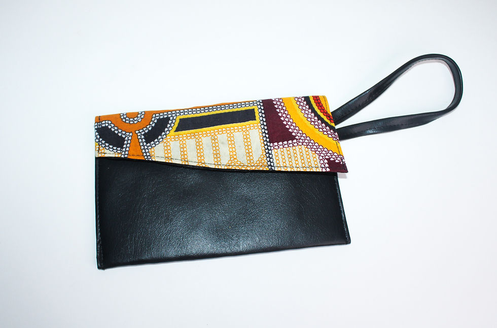 Thumbnail: Wristlet Bag - Golden Regal Kente
