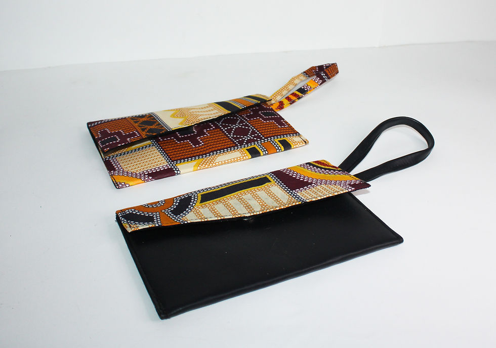 Miniaturbild: Wristlet Bag - Golden Regal Kente