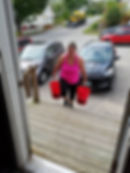 danielle carrying buckets